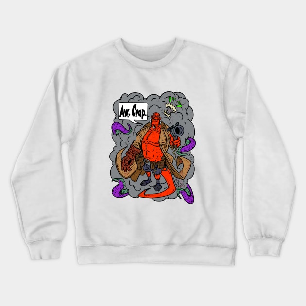 Hellboy Crewneck Sweatshirt by AustinLBrooksART